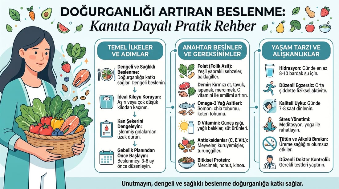 Doğurganlığı Artıran Beslenme: Kanıta Dayalı Pratik Rehber