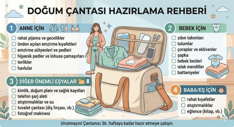 Doğum Çantası Hazırlama Rehberi