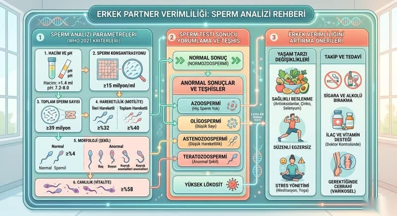 Erkek Partner Verimliliği: Sperm Analizi ve İyileştirme